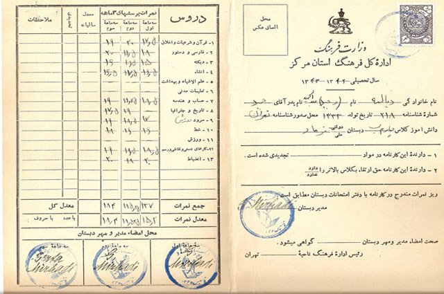 سوابق تحصیلی 